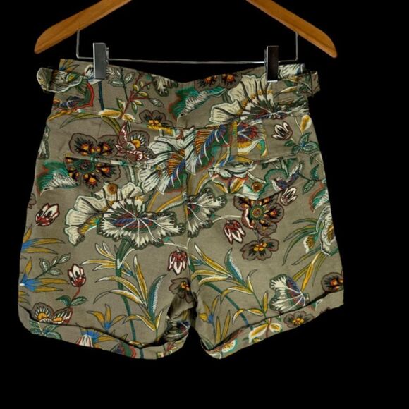 Banana Republic Petite Explorer Cotton/Linen Floral High‎ Waist Shorts Sz… - Picture 3 of 10